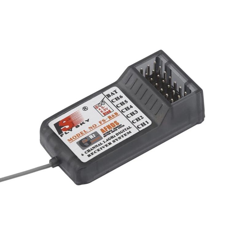Ricevitore FlySky FS-R6B a 6 canali da 2,4 GHz per trasmettitore FlySky TH9X FS-CT6B FS-T6, R6B