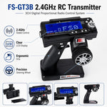 Radiocomando FlySky FS-GT3B a 3 canali da 2,4 GHz con protezione da guasti., FS-GT3B