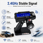 Radiocomando FlySky FS-GT3B a 3 canali da 2,4 GHz con protezione da guasti., FS-GT3B