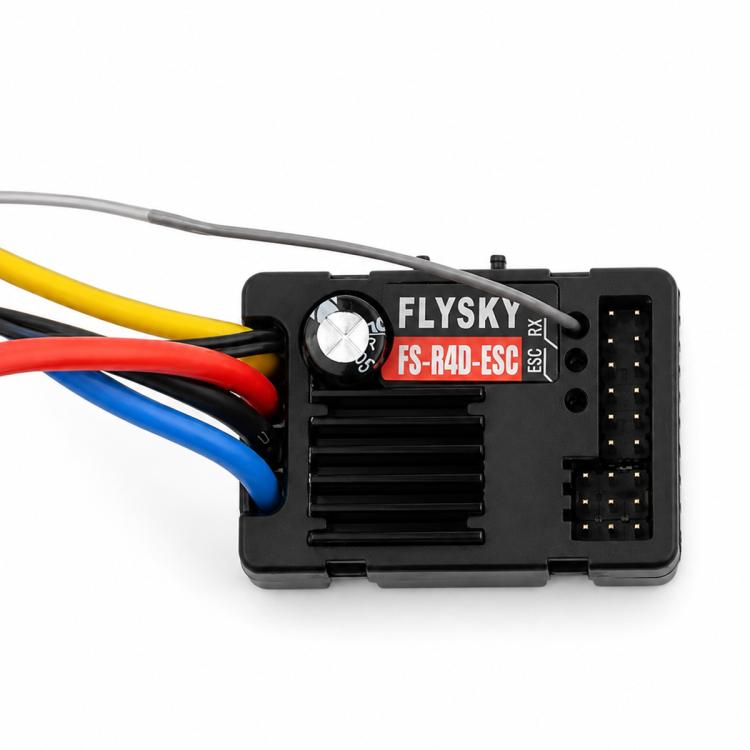 Ricevitore FlySky FS-R4D-ESC 2 in 1 a 2,4 GHz e 4 canali per radiocomando G7P / MG7, FS-R4D-ESC