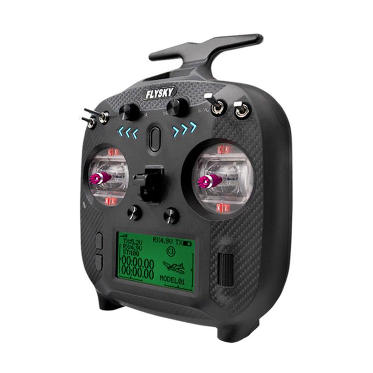 Trasmettitore FlySky FS-ST8 con schermo LCD, 2.4G e 8 canali per droni, barche e modellini di auto., Standard Left with SR8 Receiver, Upgraded Left with SR8A Receiver