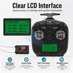 Trasmettitore FlySky FS-ST8 con schermo LCD, 2.4G e 8 canali per droni, barche e modellini di auto., Standard Left with SR8 Receiver, Upgraded Left with SR8A Receiver