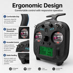 Trasmettitore FlySky FS-ST8 con schermo LCD, 2.4G e 8 canali per droni, barche e modellini di auto., Standard Left with SR8 Receiver, Upgraded Left with SR8A Receiver