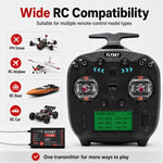 Trasmettitore FlySky FS-ST8 con schermo LCD, 2.4G e 8 canali per droni, barche e modellini di auto., Standard Left with SR8 Receiver, Upgraded Left with SR8A Receiver