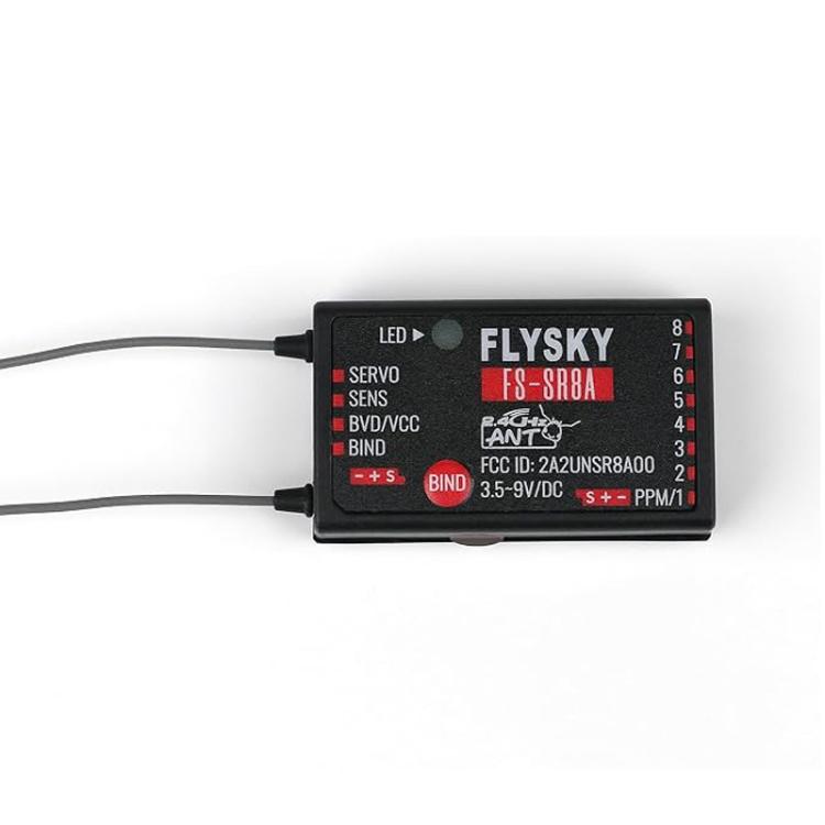Ricevitore FlySky FS-SR8A a 8 canali con protocollo ANT a 2,4 GHz., SR8A
