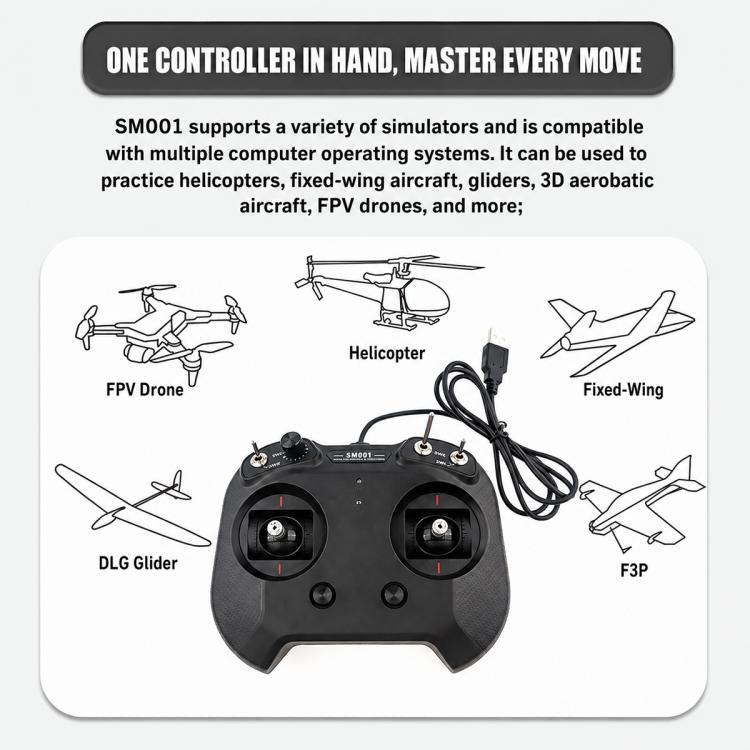 FlySky FS-SM001 8CH Radiocomando per simulatore di volo RC