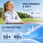 Manicotti traspiranti e rinfrescanti per bambini PGM XT009 con protezione solare., M, L
