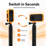 Cornice protettiva per fotocamera con attacco a vite da 1/4, For Insta360 X6