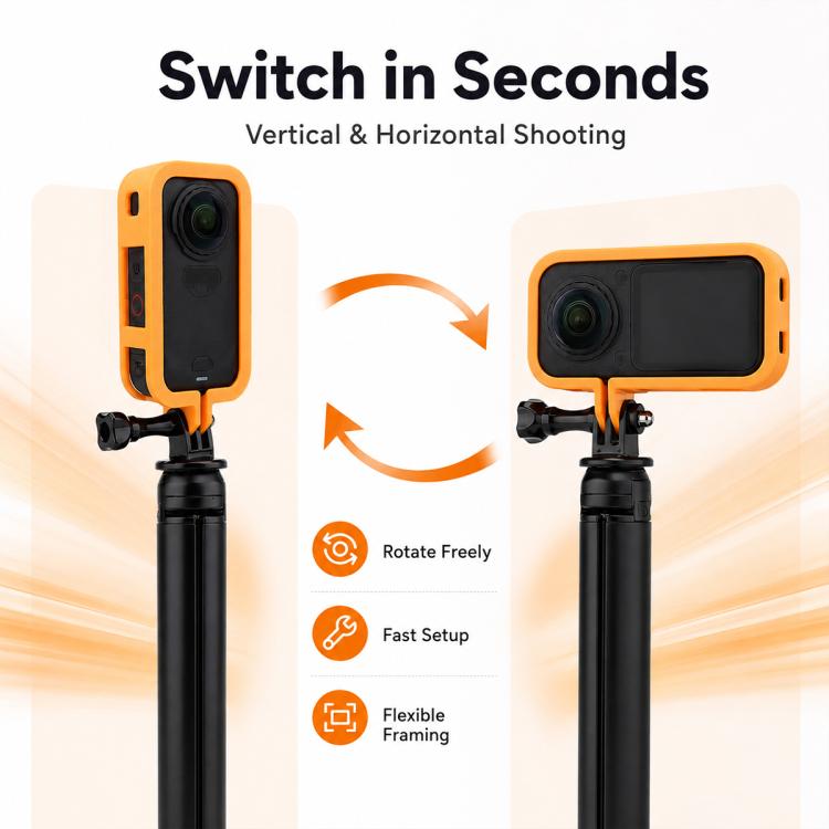 Cornice protettiva per fotocamera con attacco a vite da 1/4, For Insta360 X6