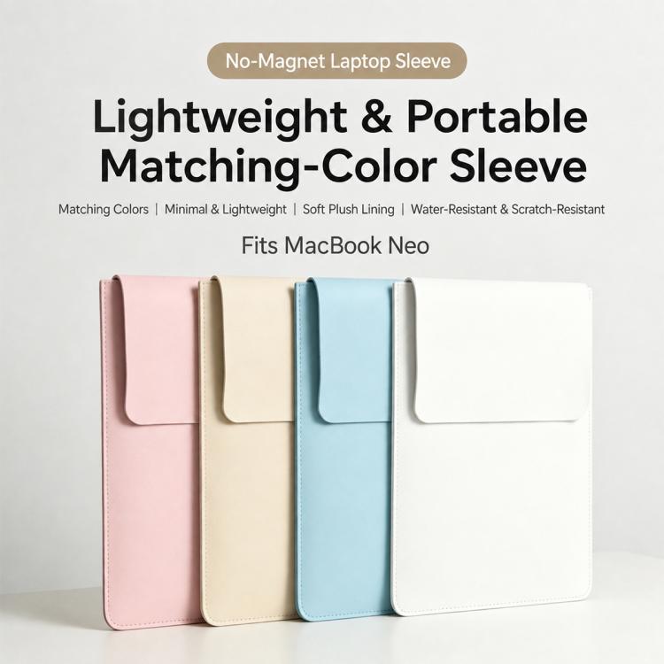 Minimalist Lightweight Vertical PU Laptop Sleeve, for 13.3 inch