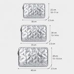 Stylish Padded Laptop Sleeve Minimalist Clutch Organizer, 11 inch, 14 inch, 15.6 inch