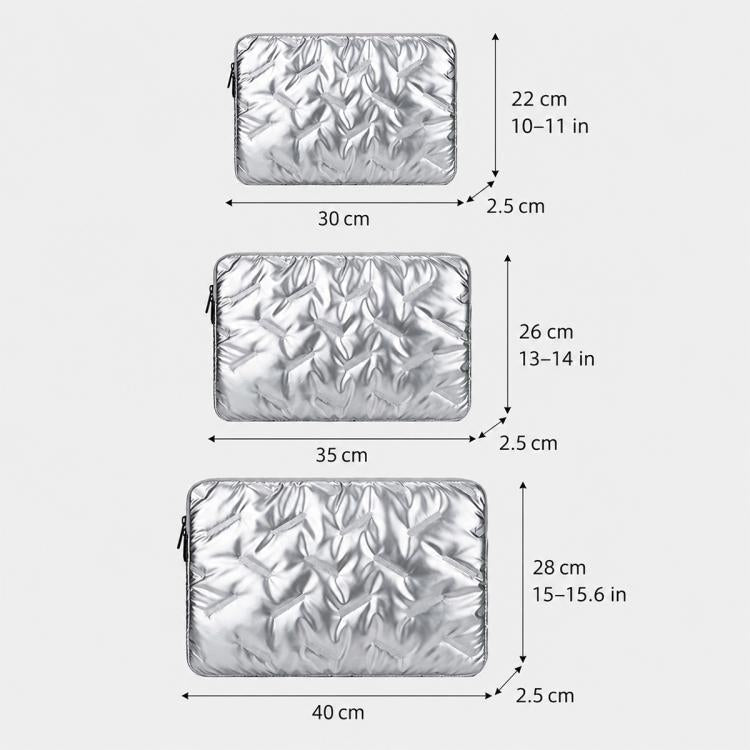 Stylish Padded Laptop Sleeve Minimalist Clutch Organizer, 11 inch, 14 inch, 15.6 inch