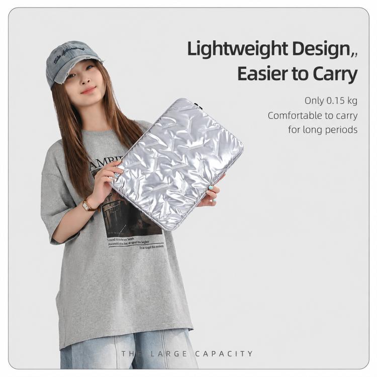 Stylish Padded Laptop Sleeve Minimalist Clutch Organizer, 11 inch, 14 inch, 15.6 inch