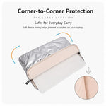 Stylish Padded Laptop Sleeve Minimalist Clutch Organizer, 11 inch, 14 inch, 15.6 inch