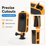 Telaio protettivo per fotocamera con attacco a vite da 1/4 e slitta a caldo., For Insta360 X6
