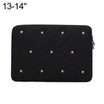 Star-Embroidered Laptop Sleeve Shockproof Protective Case, 13-14 inch, 15-16 inch