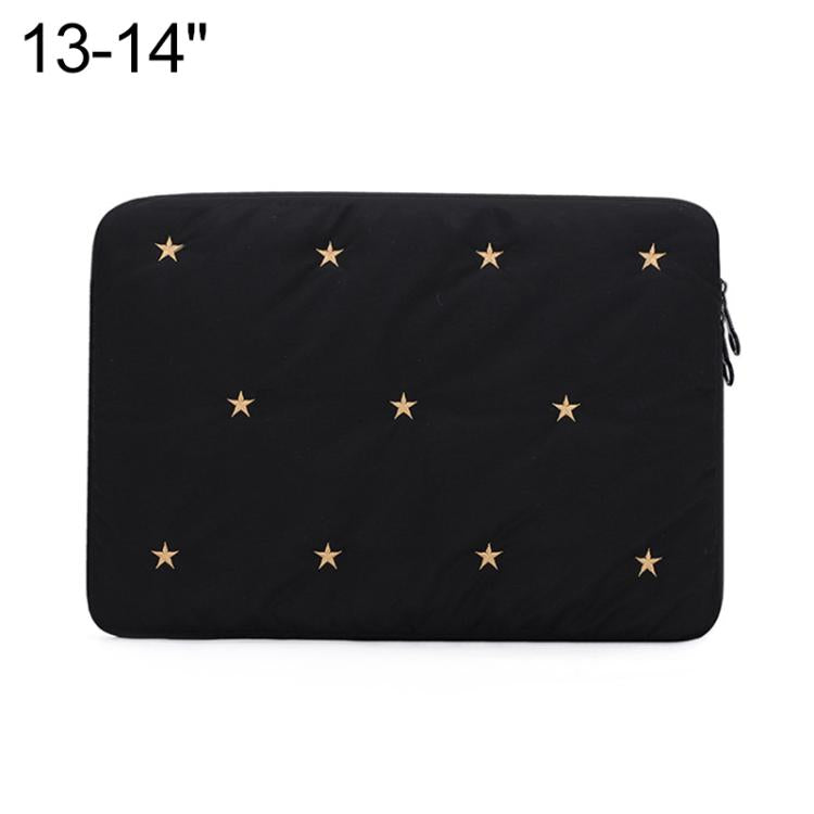 Star-Embroidered Laptop Sleeve Shockproof Protective Case, 13-14 inch, 15-16 inch
