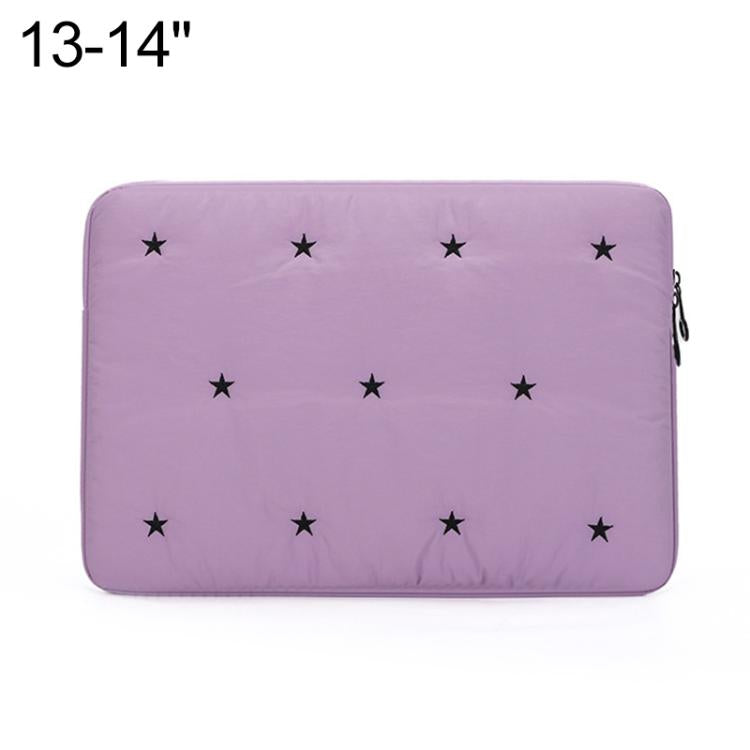 Star-Embroidered Laptop Sleeve Shockproof Protective Case, 13-14 inch, 15-16 inch