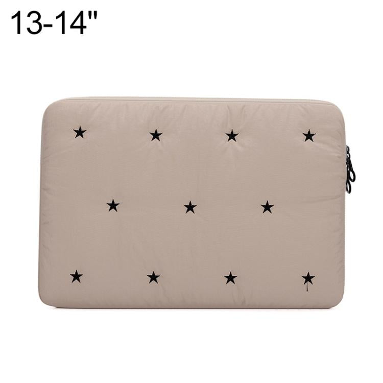 Star-Embroidered Laptop Sleeve Shockproof Protective Case, 13-14 inch, 15-16 inch