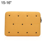 Star-Embroidered Laptop Sleeve Shockproof Protective Case, 13-14 inch, 15-16 inch