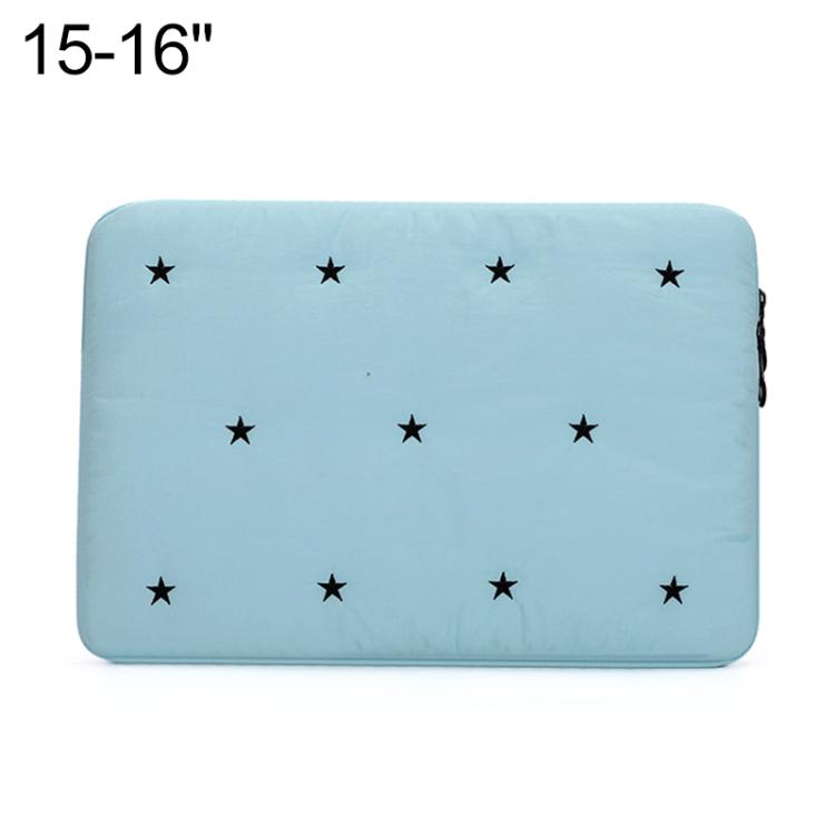 Star-Embroidered Laptop Sleeve Shockproof Protective Case, 13-14 inch, 15-16 inch