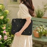 Star-Embroidered Laptop Sleeve Shockproof Protective Case, 13-14 inch, 15-16 inch