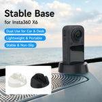 Base antiscivolo in silicone per fotocamera, For Insta360 X6
