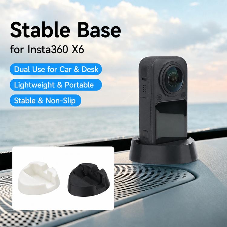 Base antiscivolo in silicone per fotocamera, For Insta360 X6