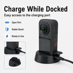 Base antiscivolo in silicone per fotocamera, For Insta360 X6