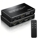 NK-666 4K/60Hz HDMI 4x1 Split Switch with Remote Control