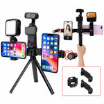 Supporto doppio per telefono per trasmissioni in diretta, morsetto girevole per telefono, supporto estensibile, For Insta360 Luna Ultra
