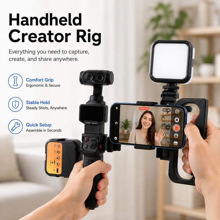 Adattatore per staffa di espansione modulare per smartphone, supporto portatile per fotocamera, For Insta360 Luna Ultra