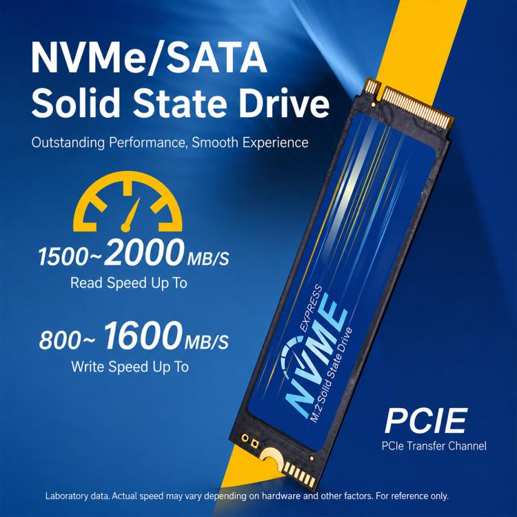 M.2 NVMe PCIe Internal Solid State Drive for Desktop PC, Laptop, Ultrabook Laptop, 128GB, 256GB, 512GB, 1TB