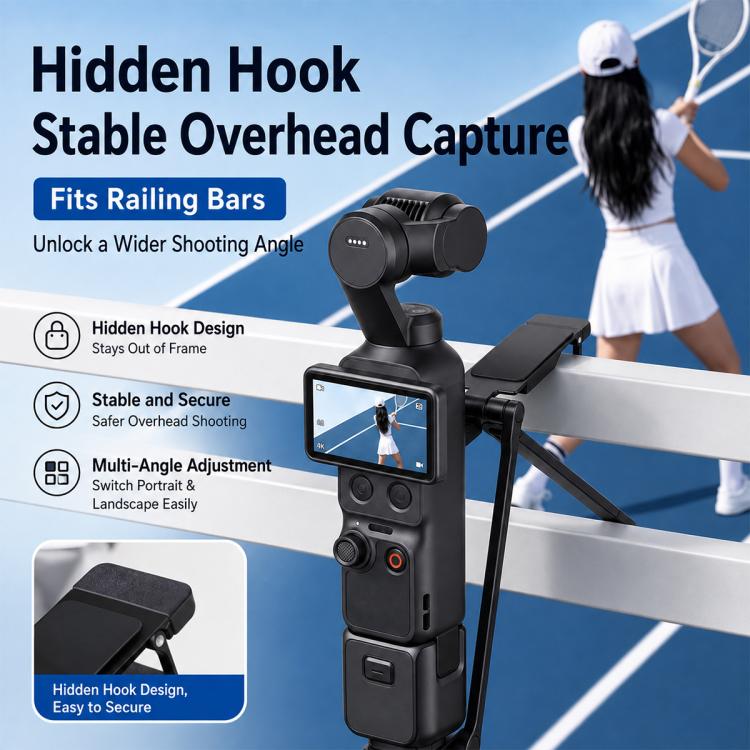 Treppiede magnetico a sgancio rapido per selfie stick, For DJI Osmo Pocket 4P /4 / 3