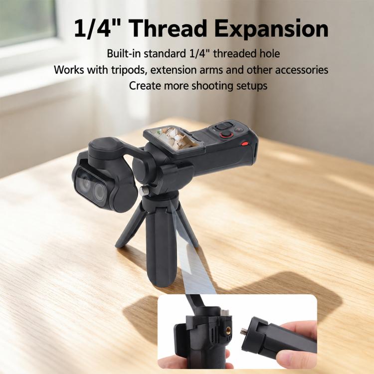 Staffa di espansione multifunzionale con foro per vite da 1/4" e adattatore per slitta a freddo., For Insta360 Luna Ultra