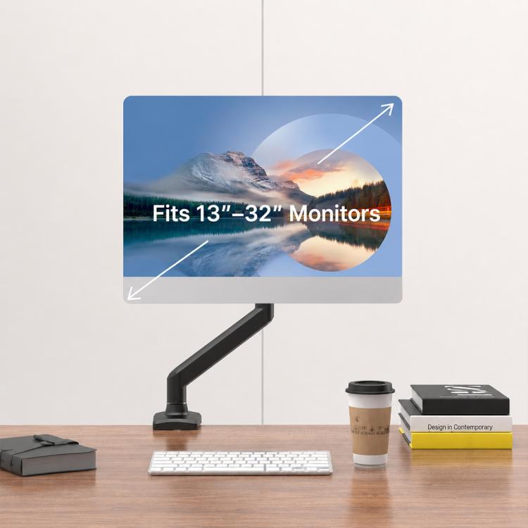 Aluminum Alloy Gas Spring Free-Hovering Monitor Stand for 13–32 Inch Monitors, Column Gas Spring, Column Machinery