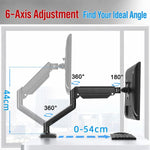 Aluminum Alloy Gas Spring Free-Hovering Monitor Stand for 13–32 Inch Monitors, Column Gas Spring, Column Machinery