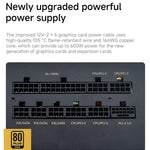Jungle Leopard GPM1000 80 Plus Gold 1000W Fully Modular ATX 3.1 Desktop PC Power Supply, EU Plug