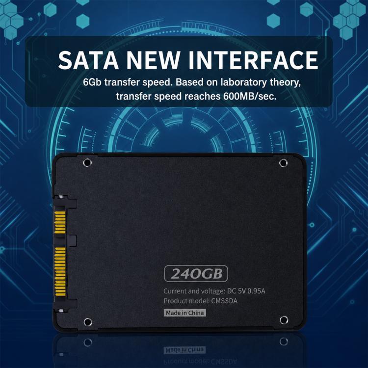 CMSSDA 2.5-inch 6Gbps SATA3 Solid State Drive for Desktop PC / Laptop, 64GB, 120GB, 128GB, 240GB, 256GB, 480GB, 512GB, 960GB, 1TB
