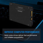 CMSSDA 2.5-inch 6Gbps SATA3 Solid State Drive for Desktop PC / Laptop, 64GB, 120GB, 128GB, 240GB, 256GB, 480GB, 512GB, 960GB, 1TB