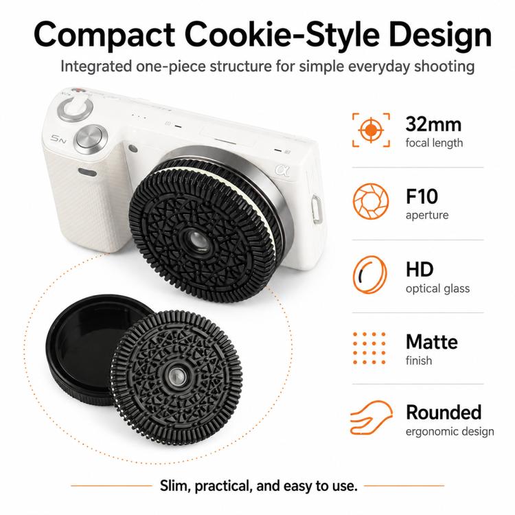 Obiettivo pancake a fuoco fisso da 32 mm F10 per fotocamere Sony con attacco E, For Sony E-mount
