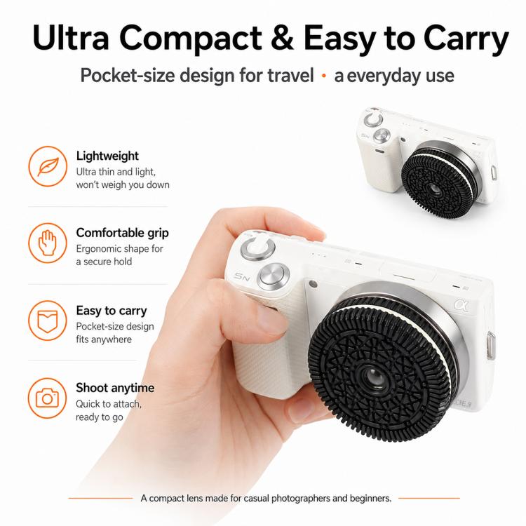 Obiettivo pancake a fuoco fisso da 32 mm F10 per fotocamere Sony con attacco E, For Sony E-mount