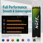 M.2 NGFF SATA SSD Internal Solid State Drive for Desktop PC and Laptop, 128GB, 256GB, 512GB, 1TB