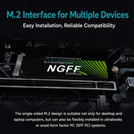 M.2 NGFF SATA SSD Internal Solid State Drive for Desktop PC and Laptop, 128GB, 256GB, 512GB, 1TB