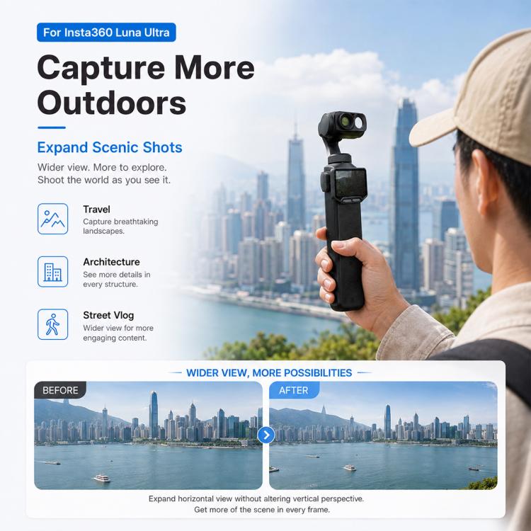 Filtro per obiettivo grandangolare, For Insta360 Luna Ultra