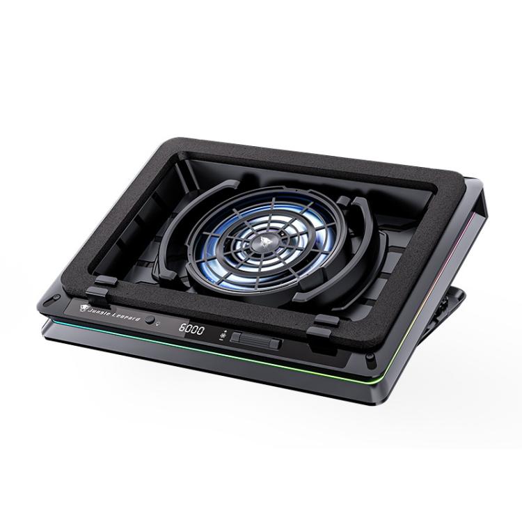 Jungle Leopard D16 Quiet Turbo Fans Real Time Digital Display RGB Laptop Cooling Pad