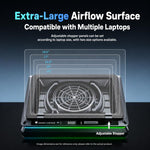 Jungle Leopard D16 Quiet Turbo Fans Real Time Digital Display RGB Laptop Cooling Pad