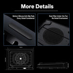 Jungle Leopard D16 Quiet Turbo Fans Real Time Digital Display RGB Laptop Cooling Pad