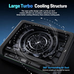 Jungle Leopard D16 Quiet Turbo Fans Real Time Digital Display RGB Laptop Cooling Pad