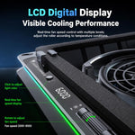Jungle Leopard D16 Quiet Turbo Fans Real Time Digital Display RGB Laptop Cooling Pad